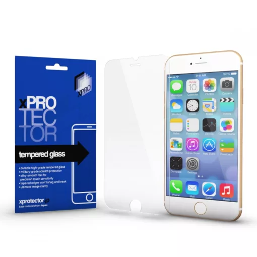 XPRO™ Tempered Glass 0.33 Full 3D Black FG kijelzővédő üveg / üvegfólia Apple iPhone 7 / 8 készülékhez