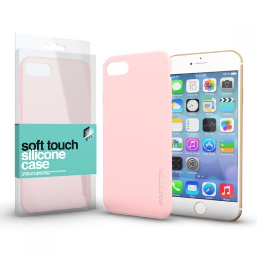 XPRO Soft Touch szilikon tok púder pink Apple iPhone 7 / 8 / SE 2020 / SE 2022 készülékhez