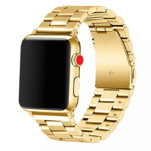 XPRO™ Apple Watch rozsdamentes. vastag acél szíj Arany. Apple Watch 42mm (S1-S3) / 44mm / 45mm / 46mm / 49mm készülékhez