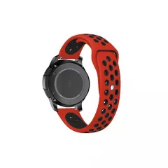  XPRO™ Samsung Galaxy Watch / Gear S3 lélegző szíj piros / fekete S méret 22mm