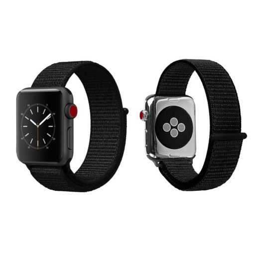 XPRO™ Apple Watch tépőzáras szíj Fekete Apple Watch 42mm (S1-S3) / 44mm / 45mm / 46mm / 49mm készülékhez