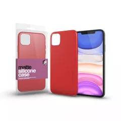   XPRO™ Szilikon matte tok ultravékony korallpiros Apple iPhone 11 Pro Max készülékhez