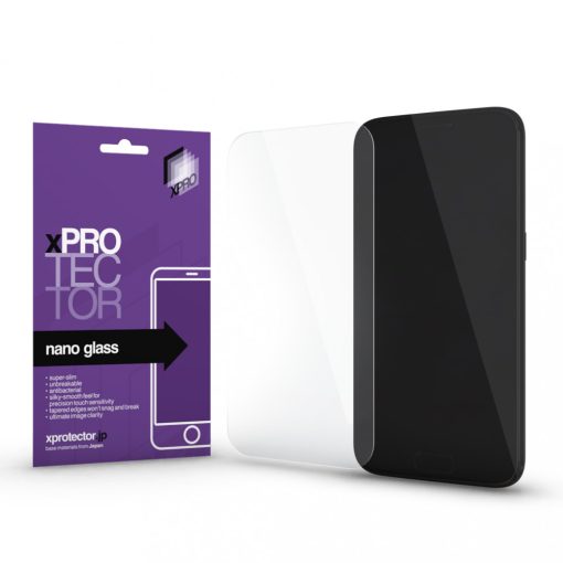 XPRO Nano Glass kijelzővédő fekete kerettel Huawei P30 Lite készülékhez