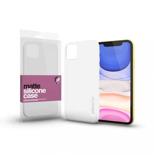 XPRO Szilikon matte tok ultravékony opál fehér Apple iPhone 12 Mini készülékhez