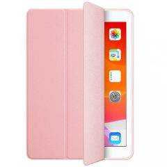   XPRO Smart Book tok pencil tartóval és teljesen átlátszó szilikon hátlappal pink Apple Ipad 9,7" 2017 készülékhez