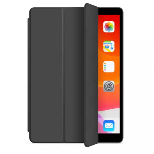 XPRO Smart Book tok pencil tartóval és teljesen átlátszó szilikon hátlappal fekete Apple Ipad 10,2" 2019 készülékhez