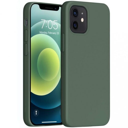 XPRO Soft Touch szilikon tok sötétzöld Apple iPhone 12 Pro Max készülékhez