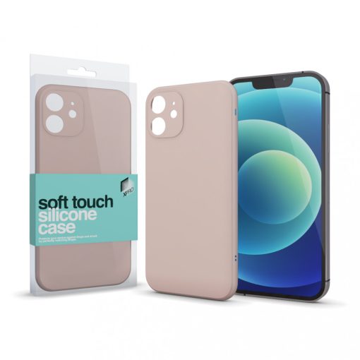 XPRO Soft Touch szilikon tok Slim Púder pink Apple iPhone 7 / 8 / SE 2020 / SE 2022 készülékhez