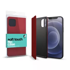   XPRO™ Soft Touch Flip tok piros Huawei P40 Pro készülékhez