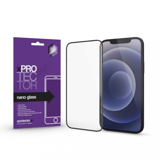 XPRO Nano Glass kijelzővédő fekete kerettel Apple iPhone 13 Pro Max / Apple iPhone 14 Plus készülékhez