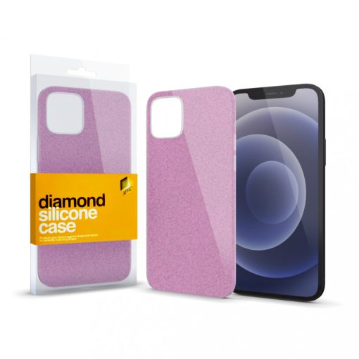 XPRO Szilikon tok Diamond Pink Apple iPhone 13 Pro Max készülékhez