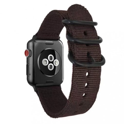 XPRO™ Apple Watch szőtt műanyag szíj Apple Watch 42mm (S1-S3) / 44mm / 45mm / 46mm / 49mm készülékhez fekete