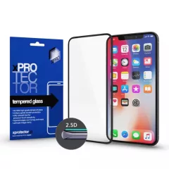   XPRO™ Tempered Glass Full 2.5D fekete 0.33 kijelzővédő üveg / üvegfólia Apple Iphone Xs Max / 11 Pro Max készülékhez
