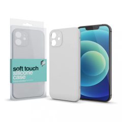   XPRO Soft Touch szilikon tok Slim törtfehér Apple iPhone 13 Mini készülékhez