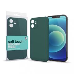   XPRO Soft Touch szilikon tok Slim sötétzöld Apple iPhone 13 Mini készülékhez