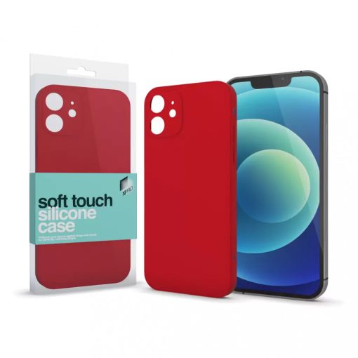 XPRO Soft Touch szilikon tok Slim piros Apple iPhone 13 készülékhez