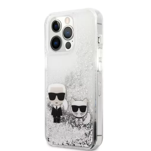 Karl Lagerfeld tok ezüst KLHCP13XGKCS Apple Iphone 13 Pro Max készülékhez
