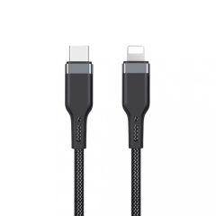   WIWU Platinum PT04 braided kábel USB-C / Lightning 3M fekete