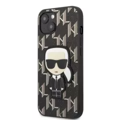   Karl Lagerfeld tok fekete KLHCP13SPMNIKBK Apple iPhone 13 Mini készülékhez