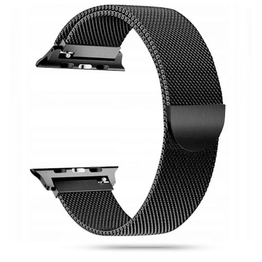 Tech-Protect MILANESEBAND rozsdamentes acél óraszíj fekete Apple Watch 42mm (S1-S3) / 44mm / 45mm / 46mm / 49mm készülékhez