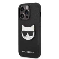   Karl Lagerfeld tok fekete KLHCP14XSAPCHK Apple iPhone 14 Pro Max készülékhez