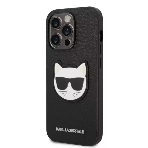 Karl Lagerfeld tok fekete KLHCP14XSAPCHK Apple iPhone 14 Pro Max készülékhez