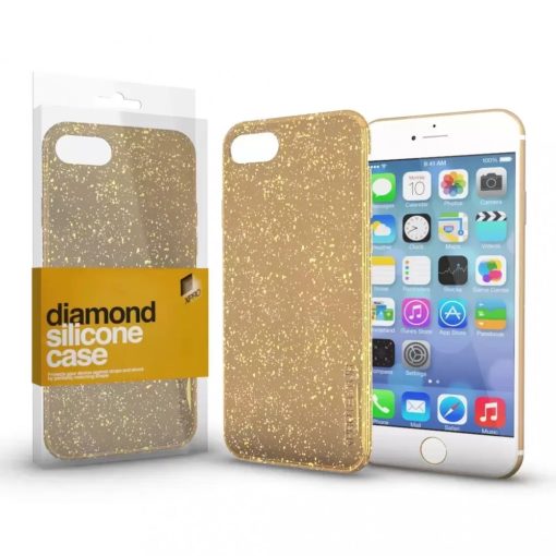 XPRO™ Szilikon tok Diamond Arany Apple Iphone 14 Plus készülékhez