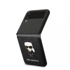   Karl Lagerfeld tok fekete KLHCZF4IKMSBK Samsung Z Flip 4 készülékhez