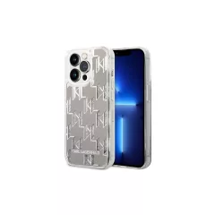   Karl Lagerfeld tok ezüst KLHCP14XLMNMS Apple iPhone 14 Pro Max készülékhez