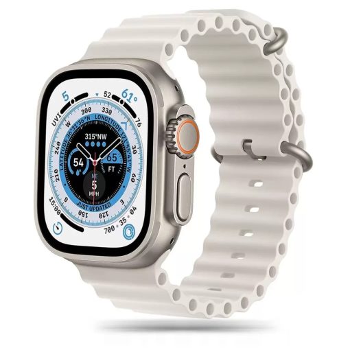 Tech-Protect ICONBAND PRO / ÓCEÁN óraszíj fehér Apple Watch 42mm (S1-S3) / 44mm / 45mm / 46mm / 49mm készülékhez