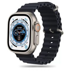   Tech-Protect ICONBAND PRO / ÓCEÁN óraszíj fekete Apple Watch 42mm (S1-S3) / 44mm / 45mm / 46mm / 49mm készülékhez