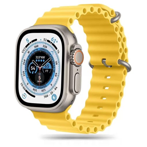 Tech-Protect ICONBAND PRO / ÓCEÁN óraszíj sárga Apple Watch 42mm (S1-S3) / 44mm / 45mm / 46mm / 49mm készülékhez