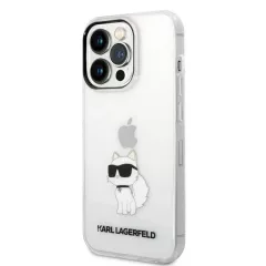  Karl Lagerfeld tok átlátszó KLHCP14XHNCHTCT Iphone 14 Pro Max készülékhez