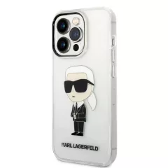   Karl Lagerfeld tok átlátszó KLHCP14XHNIKTCT Iphone 14 Pro Max készülékhez