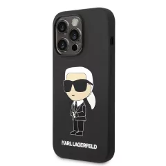   Karl Lagerfeld tok fekete KLHCP14LSNIKBCK Apple Iphone 14 Pro készülékhez