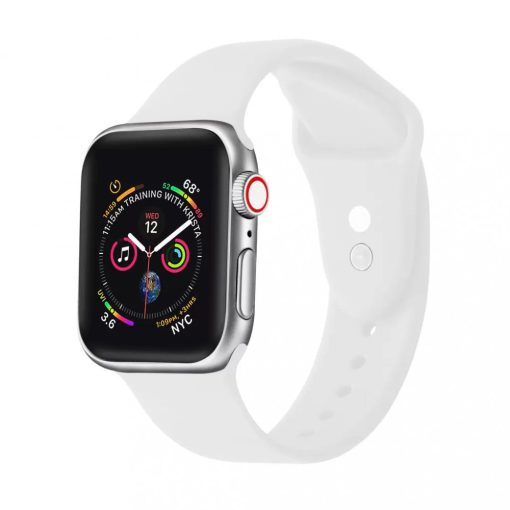 XPRO™ Apple Watch szilikon sport szíj Fehér Apple Watch 42mm (S1-S3) / 44mm / 45mm / 46mm / 49mm készülékhez