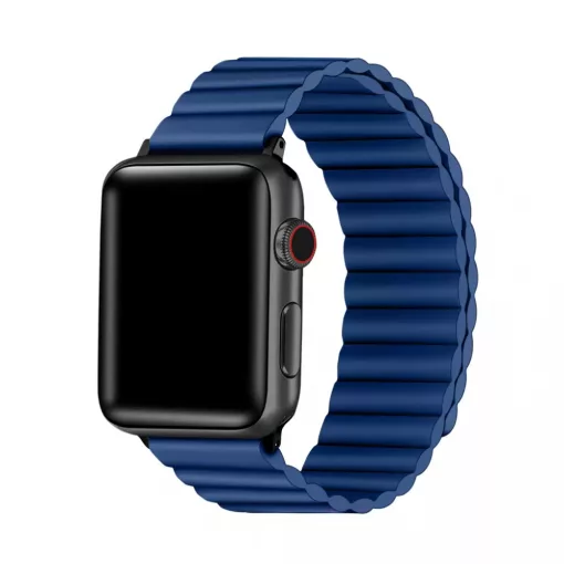 XPRO™ Apple Watch mágneses szilikon szíj kék Apple Watch 38mm / 40mm / 41mm / 42mm (S10) készülékhez