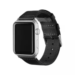   XPRO™ Apple Watch szőtt műanyag szíj Fekete Apple Watch 38mm / 40mm / 41mm / 42mm (S10) készülékhez