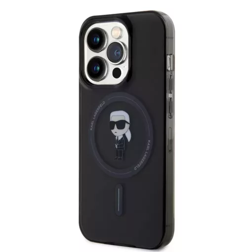 Karl Lagerfeld tok fekete KLHMP15LHFCKNOK Apple Iphone 15 Pro készülékhez