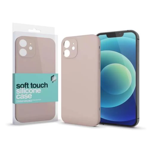 XPRO Soft Touch szilikon tok Slim púder pink Apple iPhone 15 Plus készülékhez