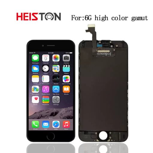 Heiston FHD magas színtartományú Fekete kijelző Apple iPhone 6S készülékhez