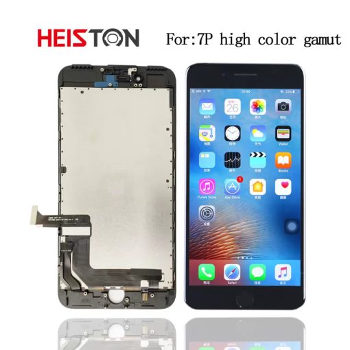 Heiston FHD magas színtartományú Fekete kijelző Apple iPhone 7 Plus készülékhez