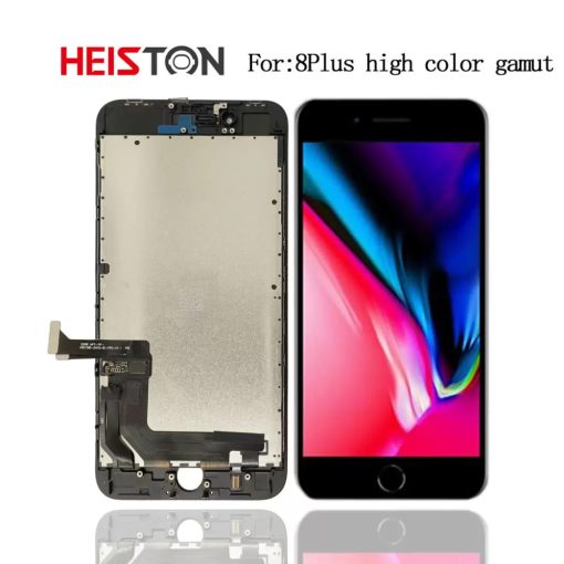 Heiston FHD magas színtartományú Fekete kijelző Apple iPhone 8 Plus készülékhez