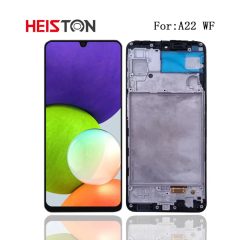  Heiston FHD Fekete kijelző kerettel Samsung A22 4G készülékhez