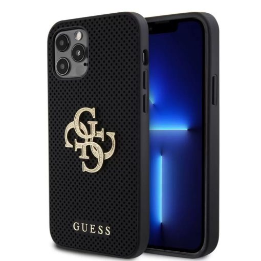 Guess tok Fekete Apple Iphone 12 / 12 Pro készülékhez GUHCP12MPSP4LGK