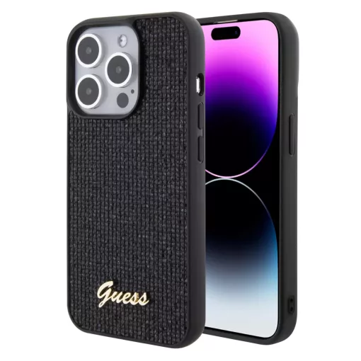 Guess tok Fekete Apple Iphone 15 Pro készülékhez GUHCP15LPMSDGSK