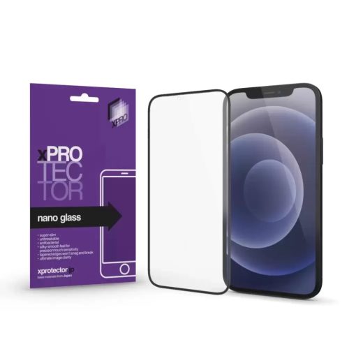 XPRO Nano Glass kijelzővédő fekete kerettel Apple iPhone 15 Plus készülékhez