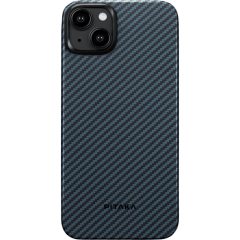   Pitaka MagEZ Case 4 Black / Blue Twill 1500D Apple iPhone 15 Plus készülékhez - MagSafe rögzítéssel