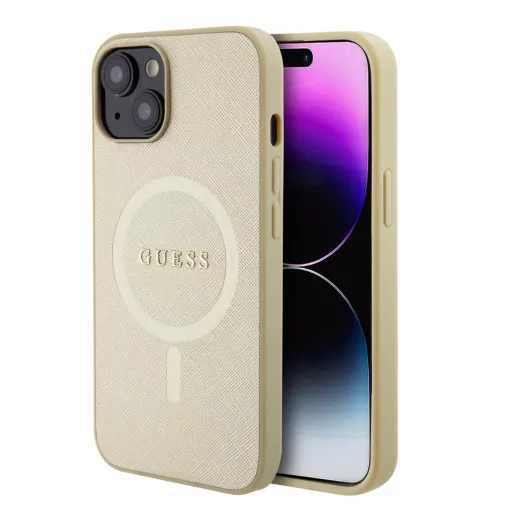 Guess tok Bézs Apple Iphone 15 Plus készülékhez GUHMP15MPSAHMCB