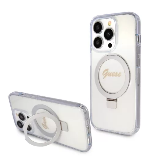 Guess tok Átlátszó Apple Iphone 15 Pro készülékhez GUHMP15LHRSGSD